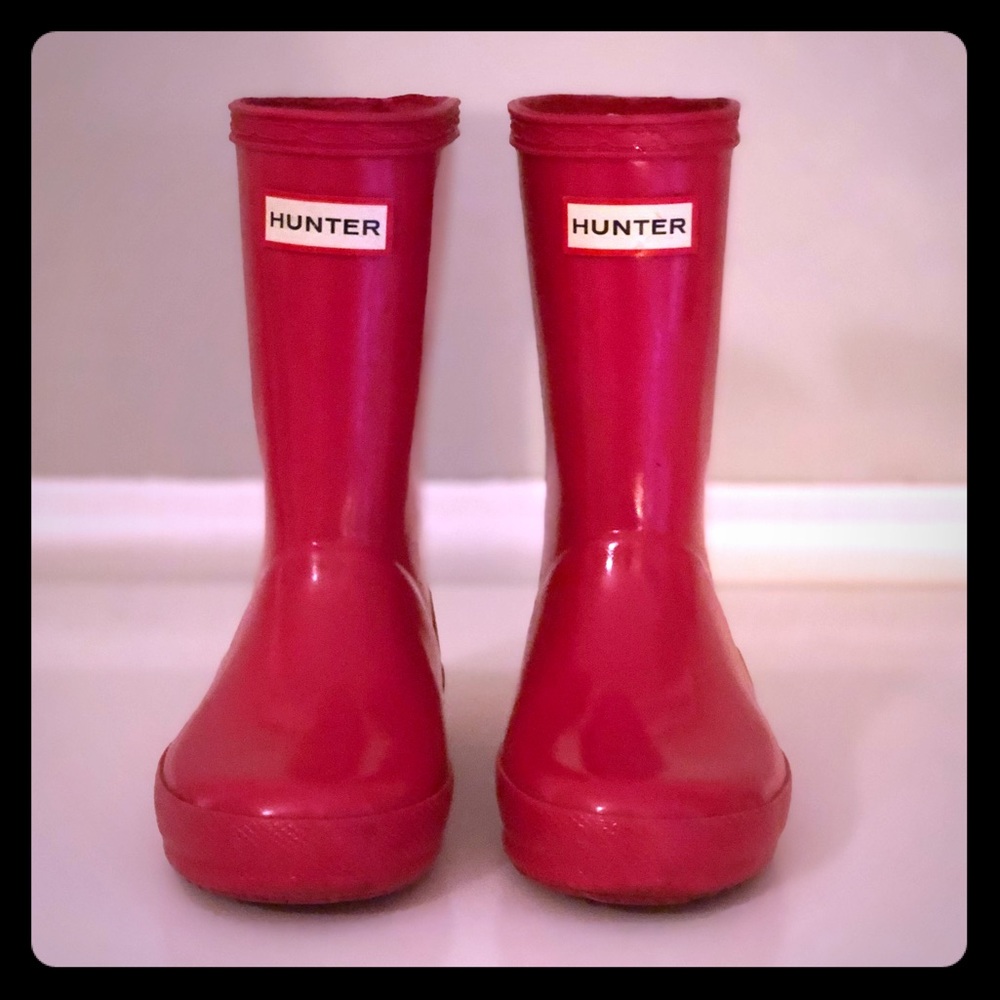 Hunter Gloss Rain Boots Toddler Girls Size 8 / 9